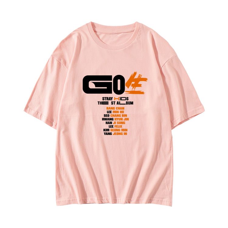 CAMISETA GO LIVE DE STRAY KIDS MERCH 100 % ALGODÓN