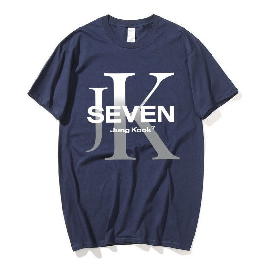 T-SHIRTS BTS JUNGKOOK SEVEN 100% COTTON (various colors)