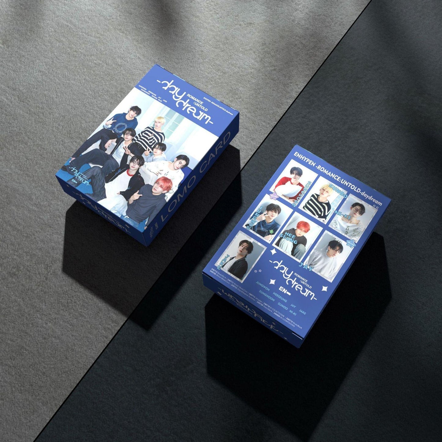 TARJETAS FOTOGRÁFICAS ENHYPEN ROMANCE: SUEÑO INÉDITO 55 PIEZAS