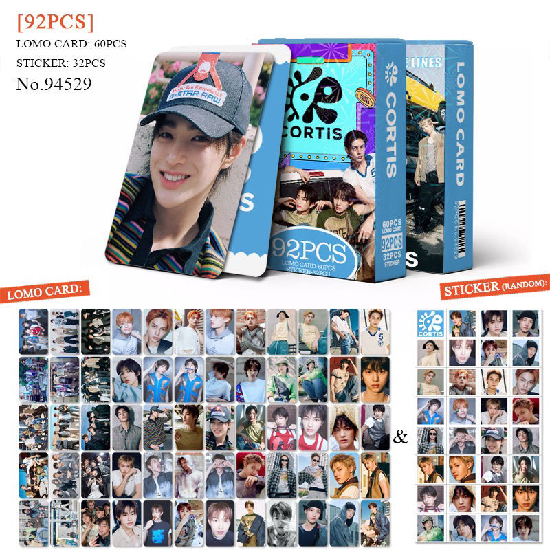 CORTIS PHOTOCARDS 92 PCS (60 PHOTOCARDS + 32 STICKERS)