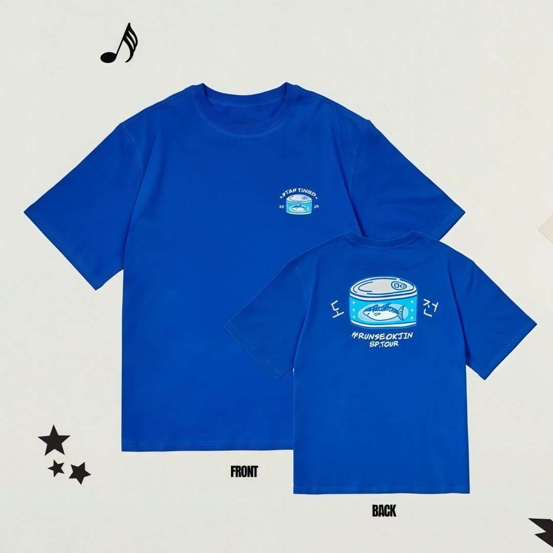 JIN RUNSEOKJIN TOUR ENCORE T SHIRTS 100% COTTON