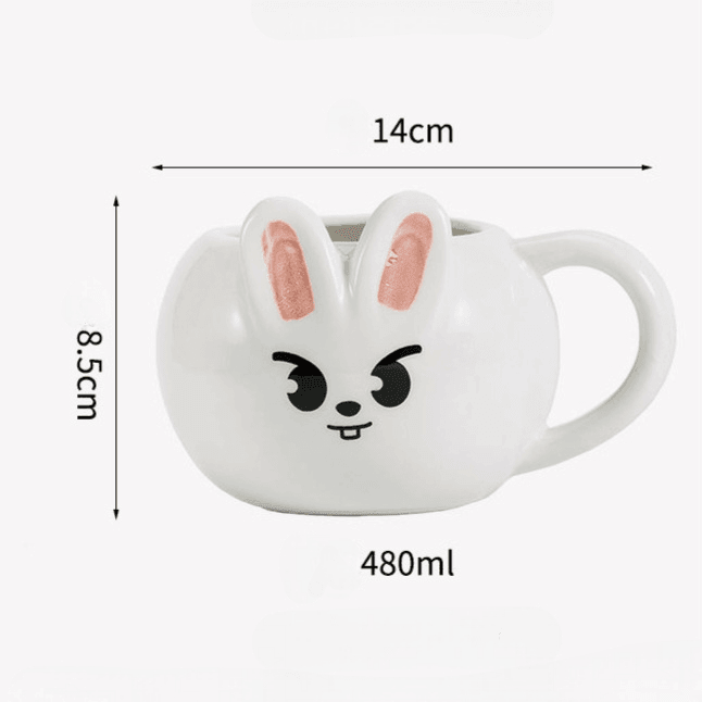 STRAY KIDS LEEBIT HAND PAINTED CERAMIC MUG