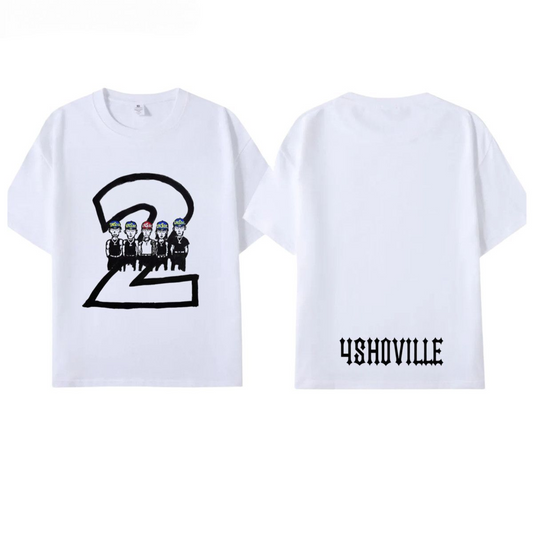 LNGSHOT 4SHOBOIZ Vol.2 4SHOVILLE CAMISETA 100% ALGODÓN