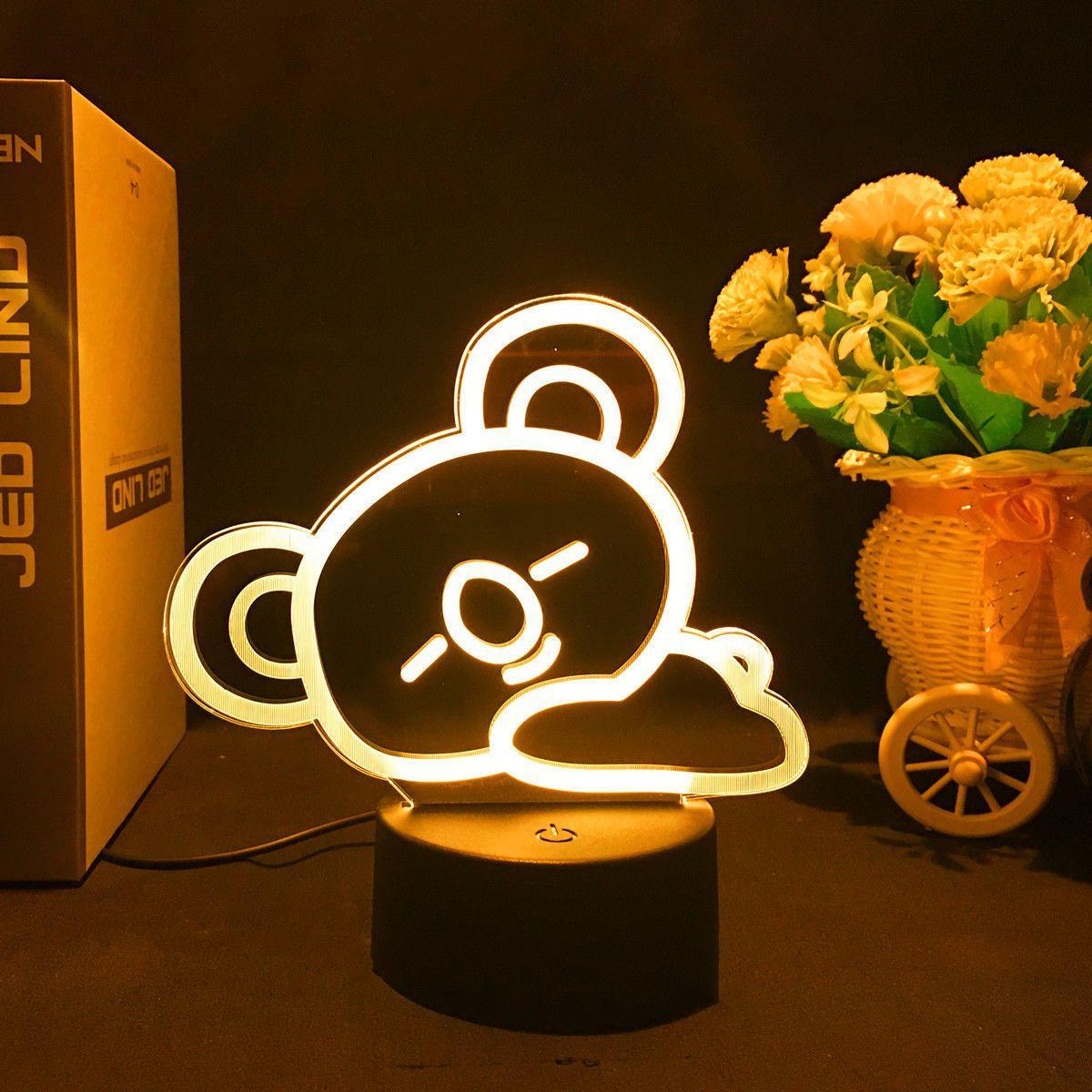 BT21 LAMP LED COLOR CHANGING LIGHT (16 COLORS) WITH REMOTE CONTROL