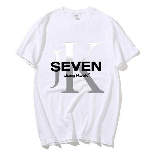 T-SHIRTS BTS JUNGKOOK SEVEN  100% COTTON (various colors)