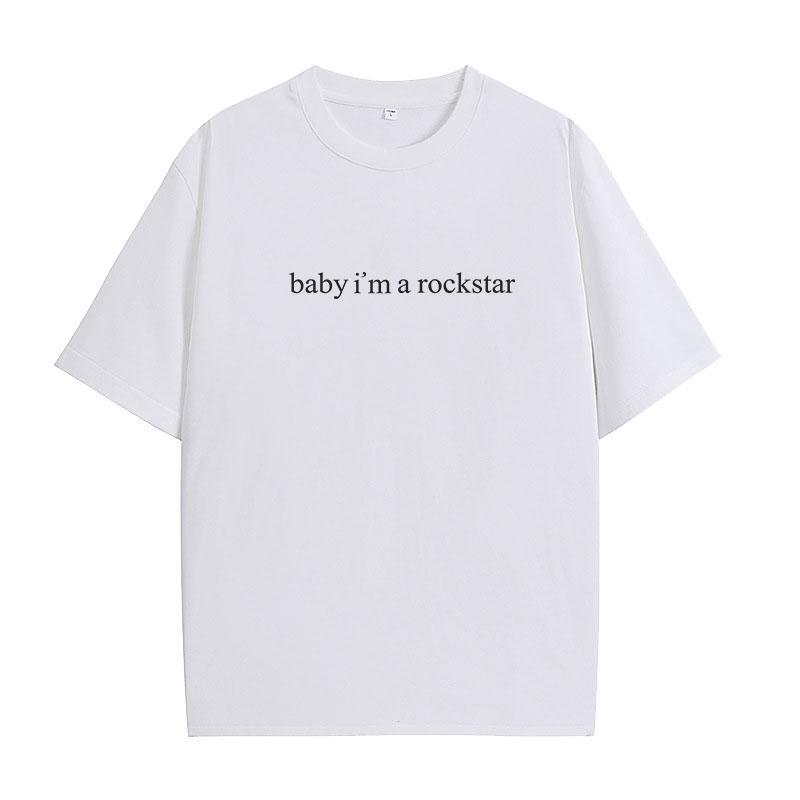 CAMISETAS ROCKSTAR LISA 100% ALGODÓN