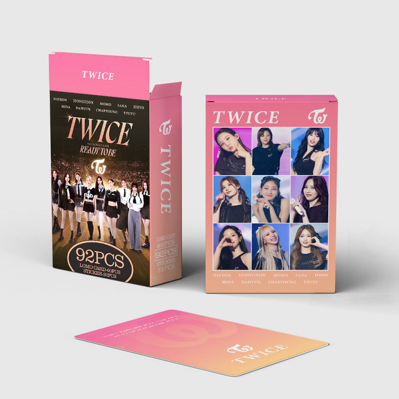 PHOTOCARDS TWICE READY TO BE - 92 PCS (60 PHOTOCARDS + 32 STICKERS)