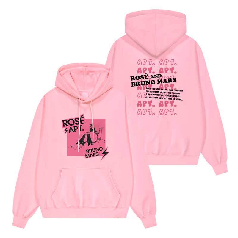 SUDADERA CON CAPUCHA APT ROSÉ (BLACKPINK) Y BRUNO MARS