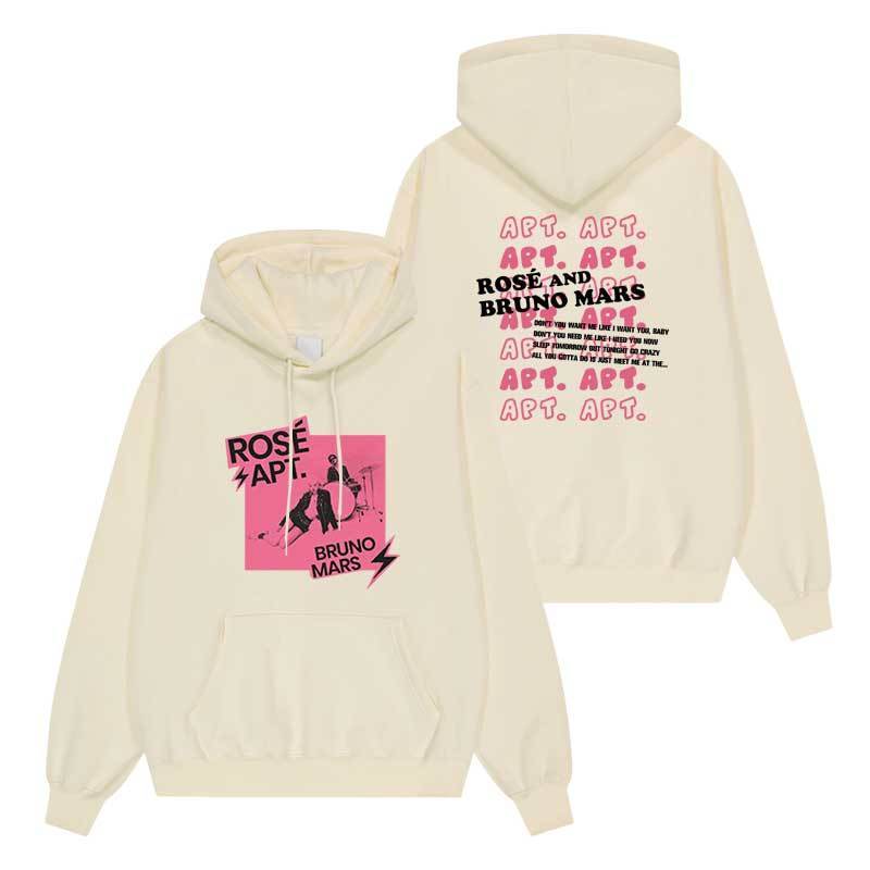SUDADERA CON CAPUCHA APT ROSÉ (BLACKPINK) Y BRUNO MARS