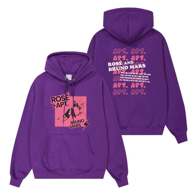 SUDADERA CON CAPUCHA APT ROSÉ (BLACKPINK) Y BRUNO MARS