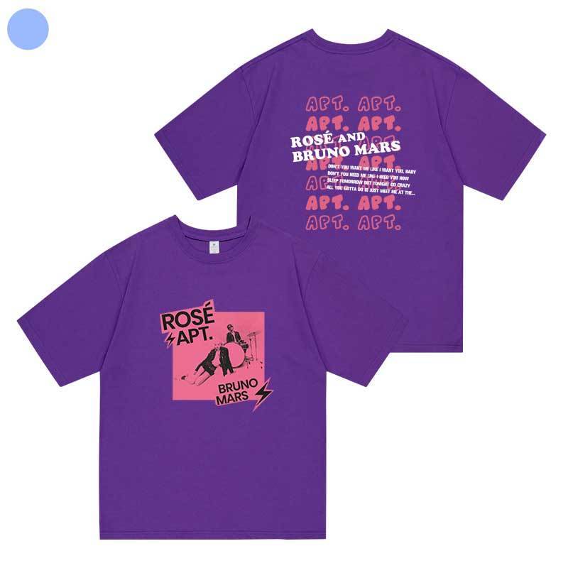 CAMISETA ROSÉ (BLACKPINK) Y BRUNO MARS APT 100% ALGODÓN