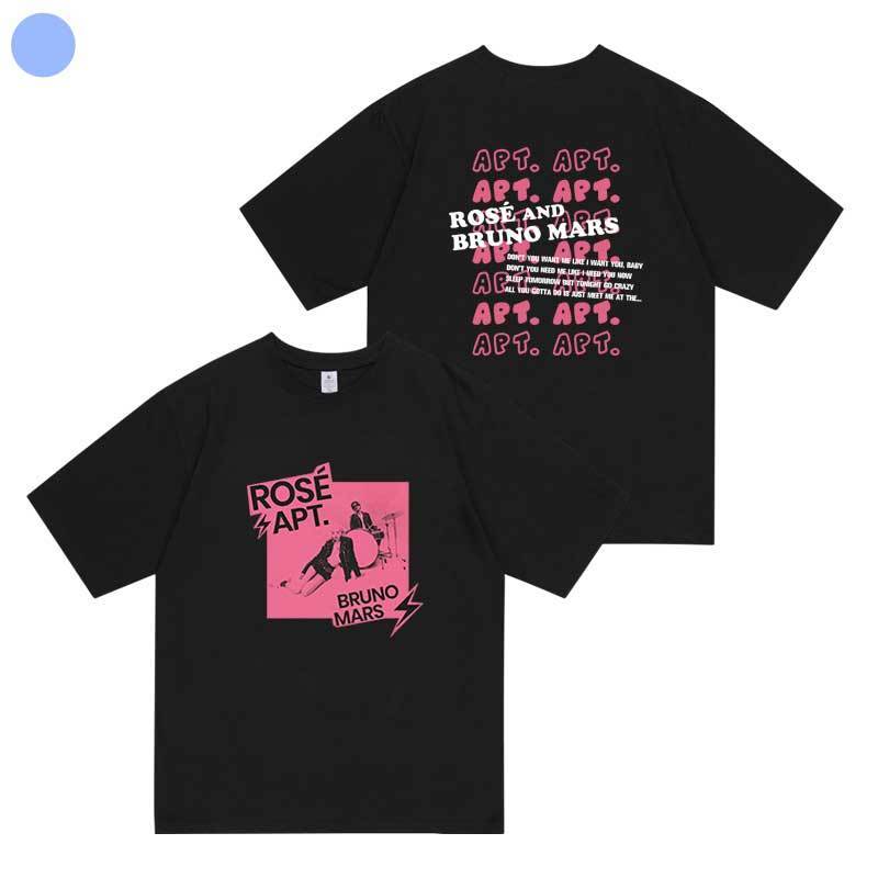 CAMISETA ROSÉ (BLACKPINK) Y BRUNO MARS APT 100% ALGODÓN