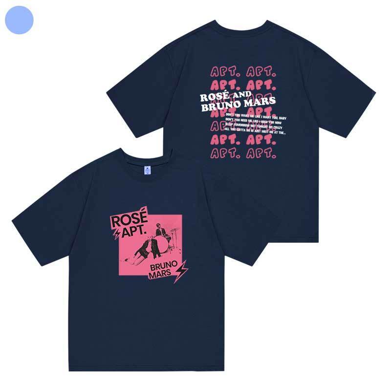 CAMISETA ROSÉ (BLACKPINK) Y BRUNO MARS APT 100% ALGODÓN