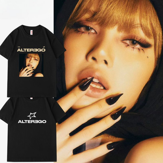 CAMISETAS BLACKPINK LISA ALTER EGO 100% ALGODÓN