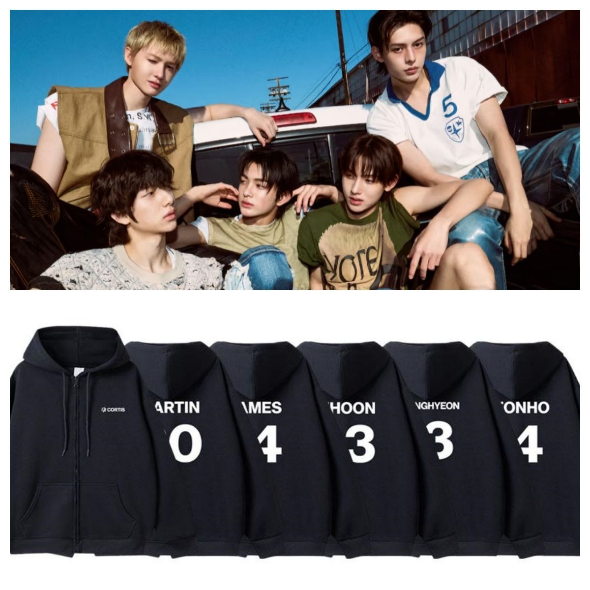 SUDADERAS CON CAPUCHA CORTIS PARA TODOS LOS MIEMBROS