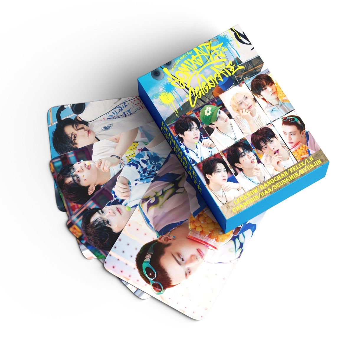 STRAY KIDS MERCH PHOTOCARDS 127 PCS DominATE CelebraATE (55 CARDS + 72 STICKERS)
