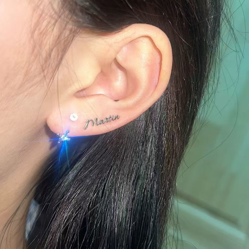 PENDIENTES CORTIS ACERO TITANIO (par) - TODOS LOS MIEMBROS