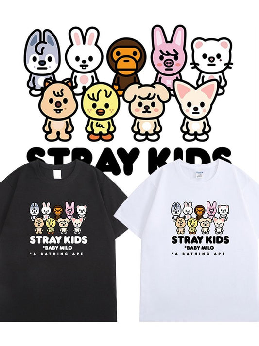 STRAY KIDS BABY MILO T-SHIRTS 100% COTTON