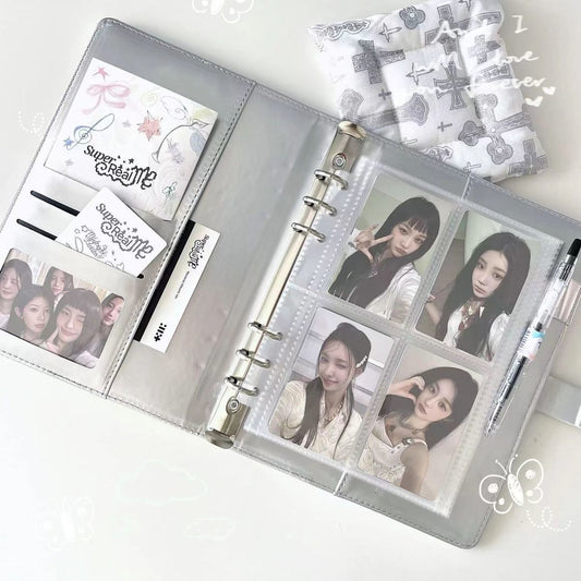 PHOTOCARD HOLDERS BINDER A5 + 20 DOUBLE-SIDED PLASTIC SHEETS (160 SPACES)