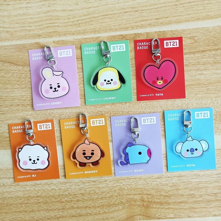 BTS BT21 KEYCHAINS