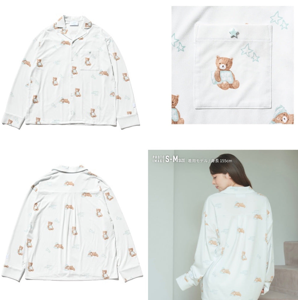 PAJAMAS JIN BEAR PATTERN (Pink/Mint)