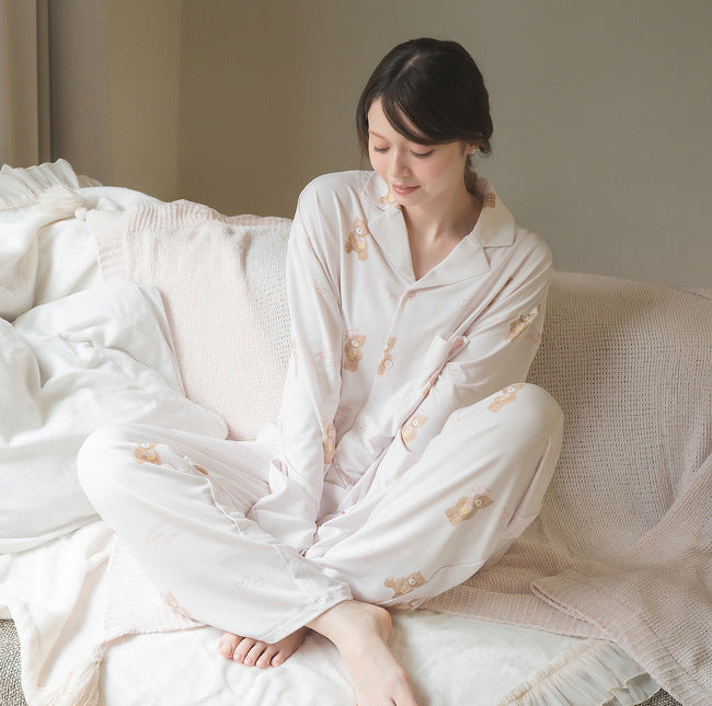 PAJAMAS JIN BEAR PATTERN (Pink/Mint)