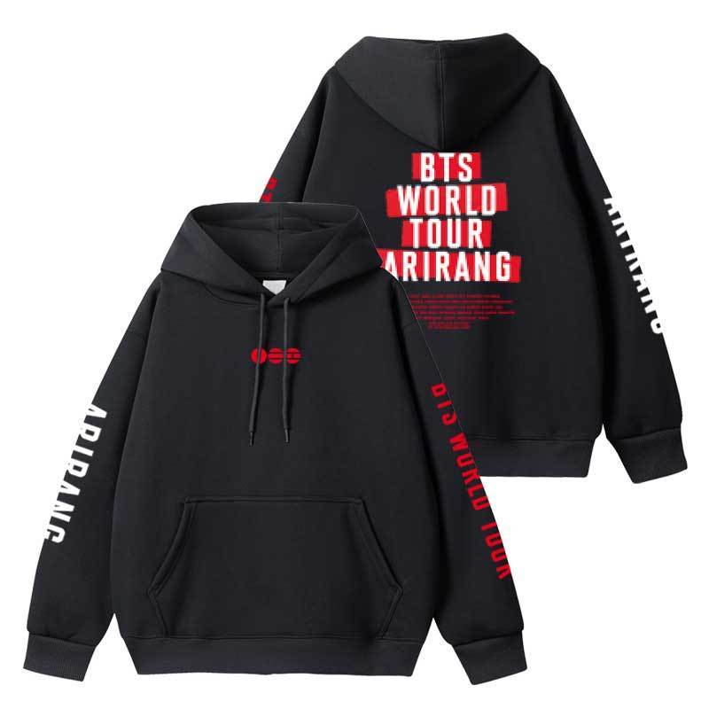 CHAQUETA Y SUDADERA CON CAPUCHA UNIVERSITARIAS DEL TOUR BTS 2026