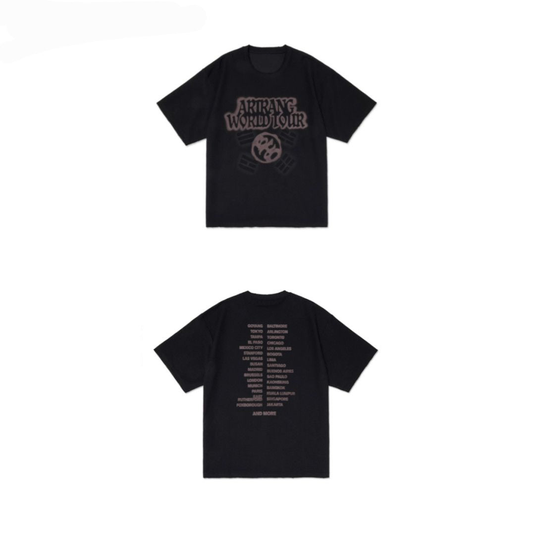 CAMISETAS MERCHANDISING GIRA MUNDIAL BTS 2026 100% ALGODÓN