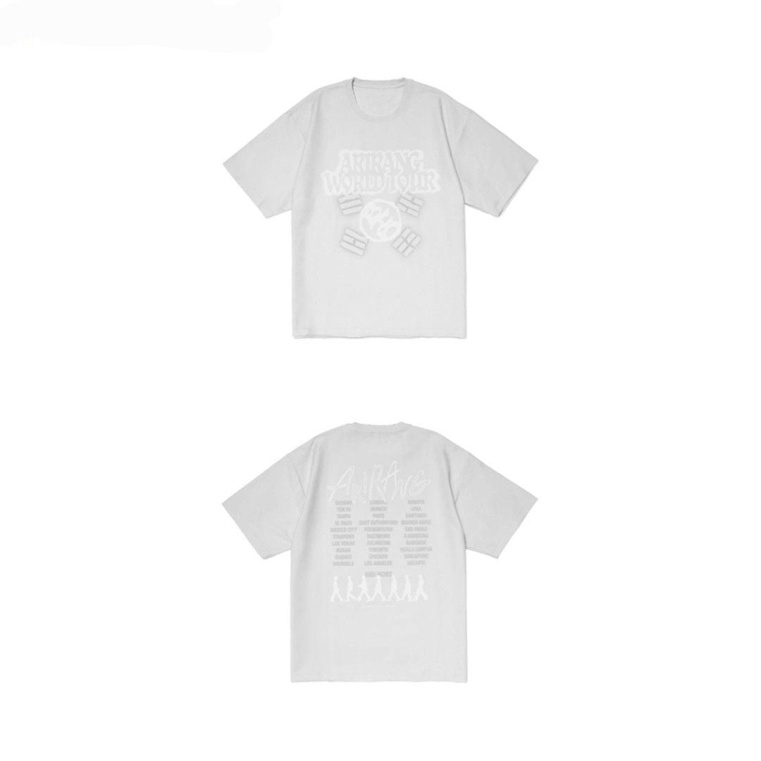 CAMISETAS MERCHANDISING GIRA MUNDIAL BTS 2026 100% ALGODÓN