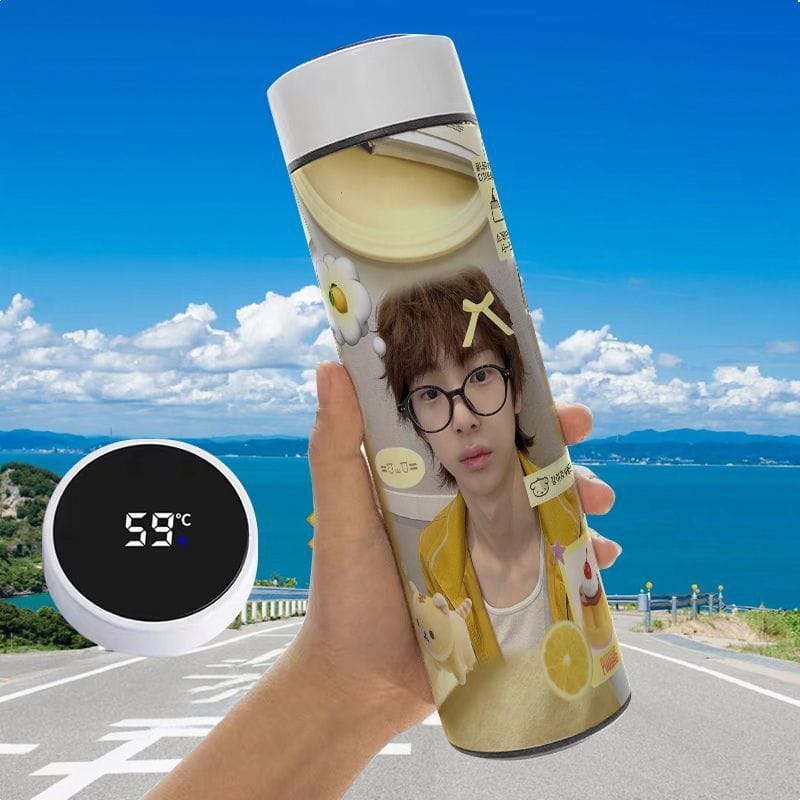 BOTELLAS TÉRMICAS CORTIS EN ACERO INOXIDABLE CON PANTALLA LED