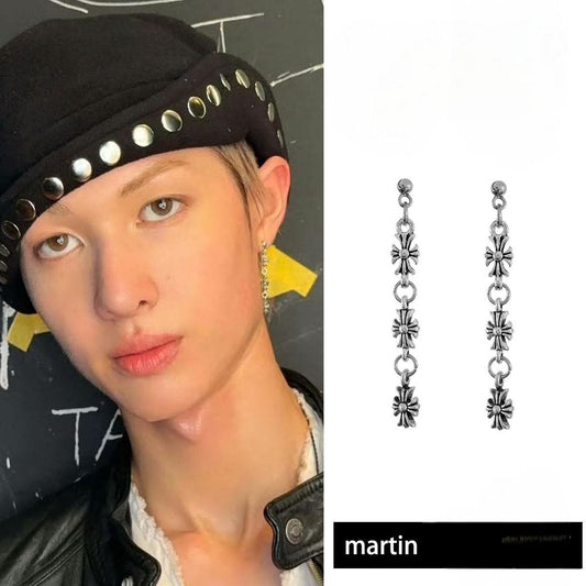 PENDIENTES CORTIS MARTIN ACERO INOXIDABLE