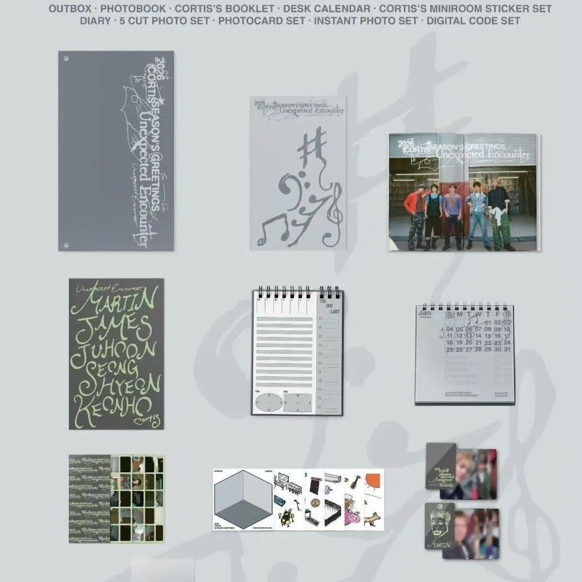 SET DE FELICITACIONES DE TEMPORADA 2026 DE CORTIS MERCH