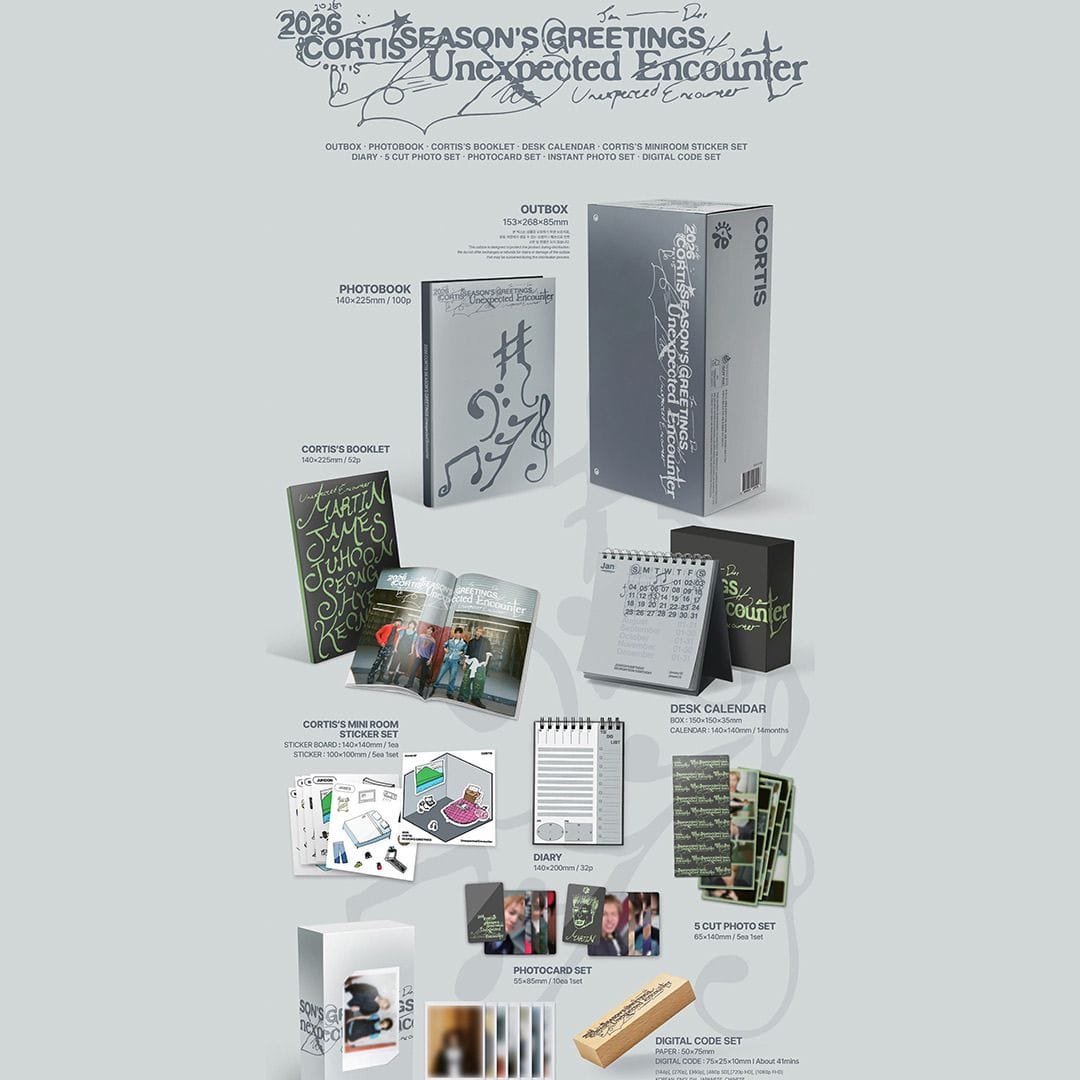 SET DE FELICITACIONES DE TEMPORADA 2026 DE CORTIS MERCH