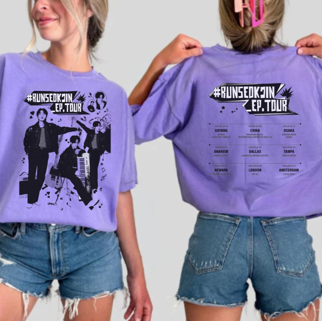 JIN RUNSEOKJIN TOUR T SHIRTS 100% COTTON - SEVERAL OPTIONS!✨