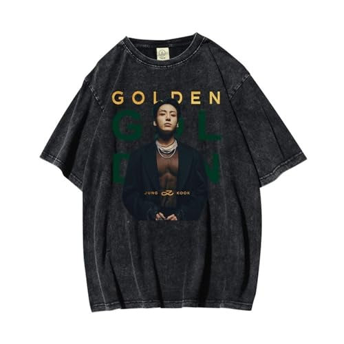 JUNGKOOK GOLDEN MERCH  T SHIRT 100% COTTON