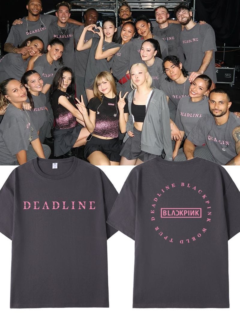 CAMISETAS BLACKPINK DEADLINE 100% ALGODÓN