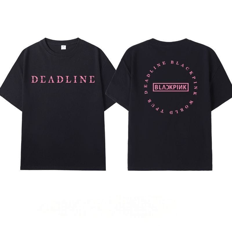 CAMISETAS BLACKPINK DEADLINE 100% ALGODÓN