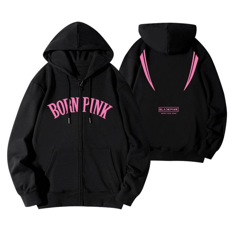 Sudadera con capucha rosa de Blackpink Born
