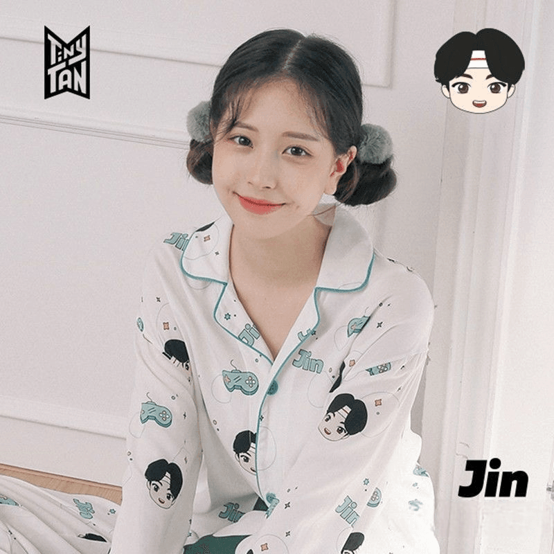 BTS MERCH  TINY TAN MIC DROP PAJAMAS (all members)