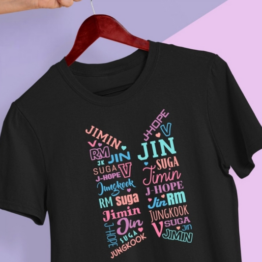 CAMISETA BTS 100% ALGODÓN 