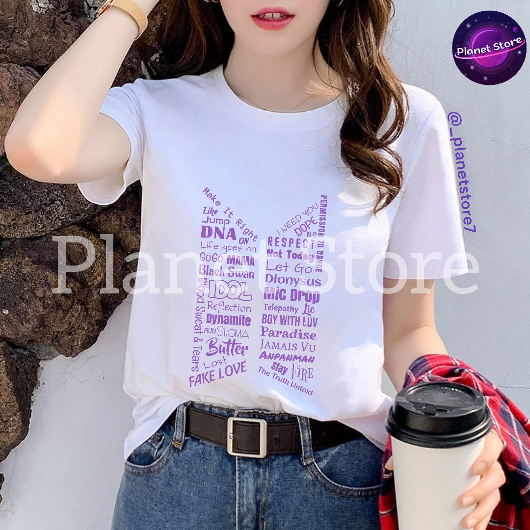 CAMISETA BTS 100% ALGODÓN 