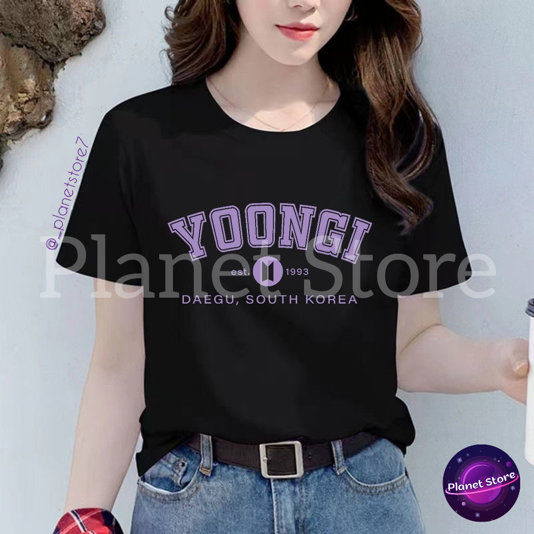 CAMISETAS BTS 100% ALGODÓN (Todos los miembros/Blanco y negro) 