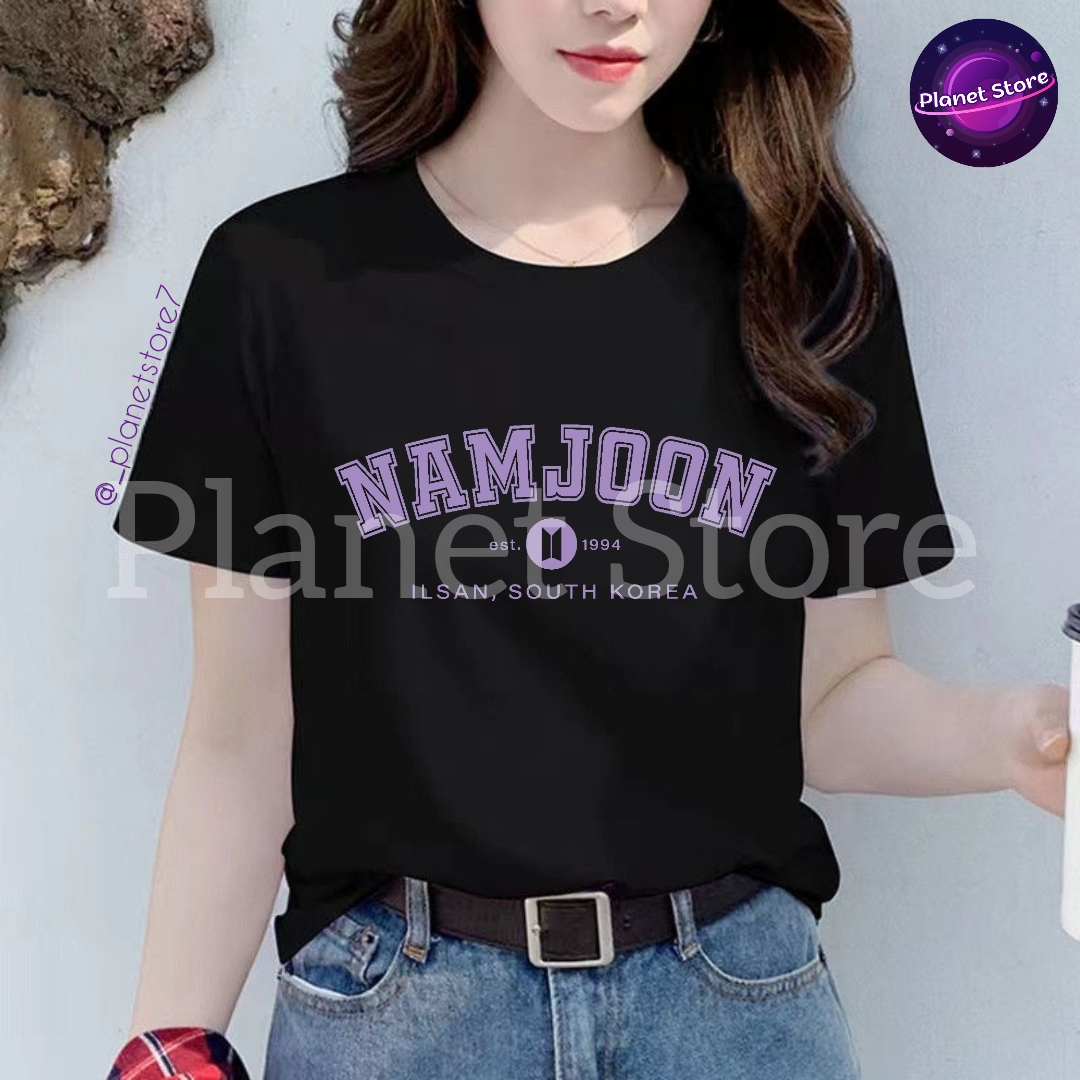 CAMISETAS BTS 100% ALGODÓN (Todos los miembros/Blanco y negro) 