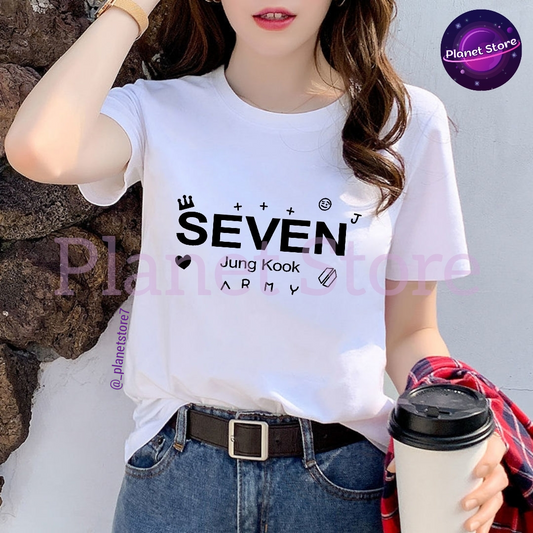 CAMISETA 100% ALGODÓN JUNGKOOK SEVEN 