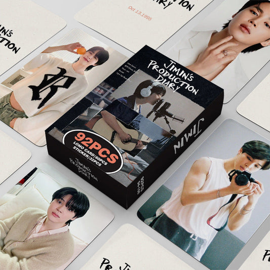 JIMIN SOLO PRODUCTION DIARY 92 PCS (60 PHOTOCARDS + 32 STICKERS)