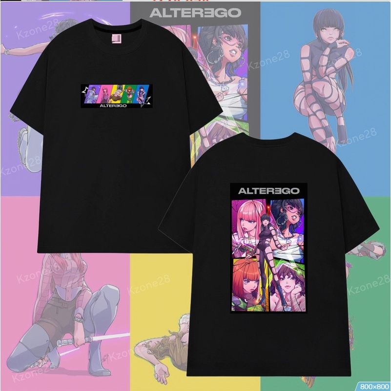 CAMISETA BLACKPINK LISA ALTER EGO CÓMIC 100% ALGODÓN