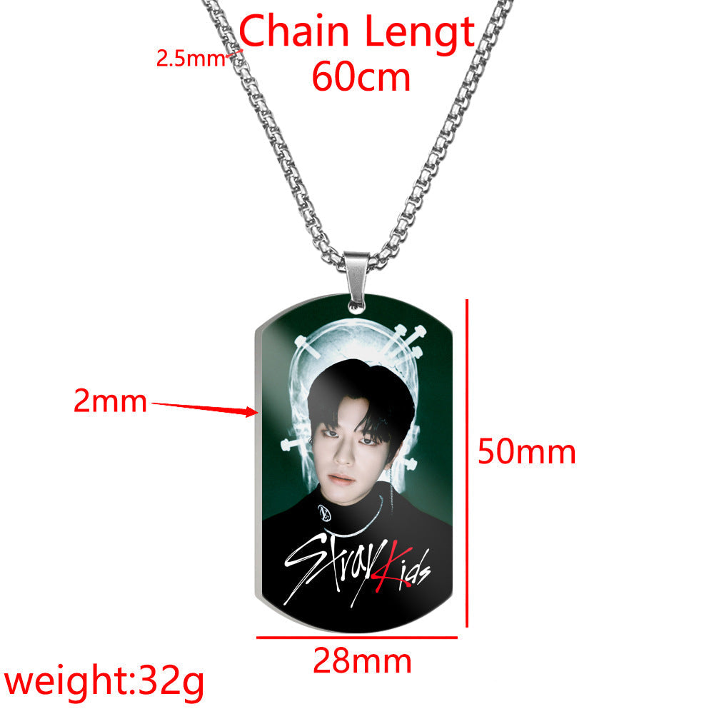 STRAY KIDS NECKLACE STAINLESS STEEL