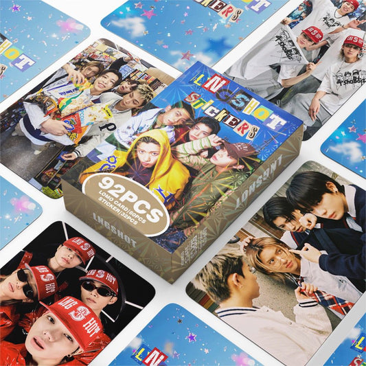 FOTOTARJETAS DE LNGSHOT 92PCS (60 FOTOTARJETAS + 32 PEGATINAS)
